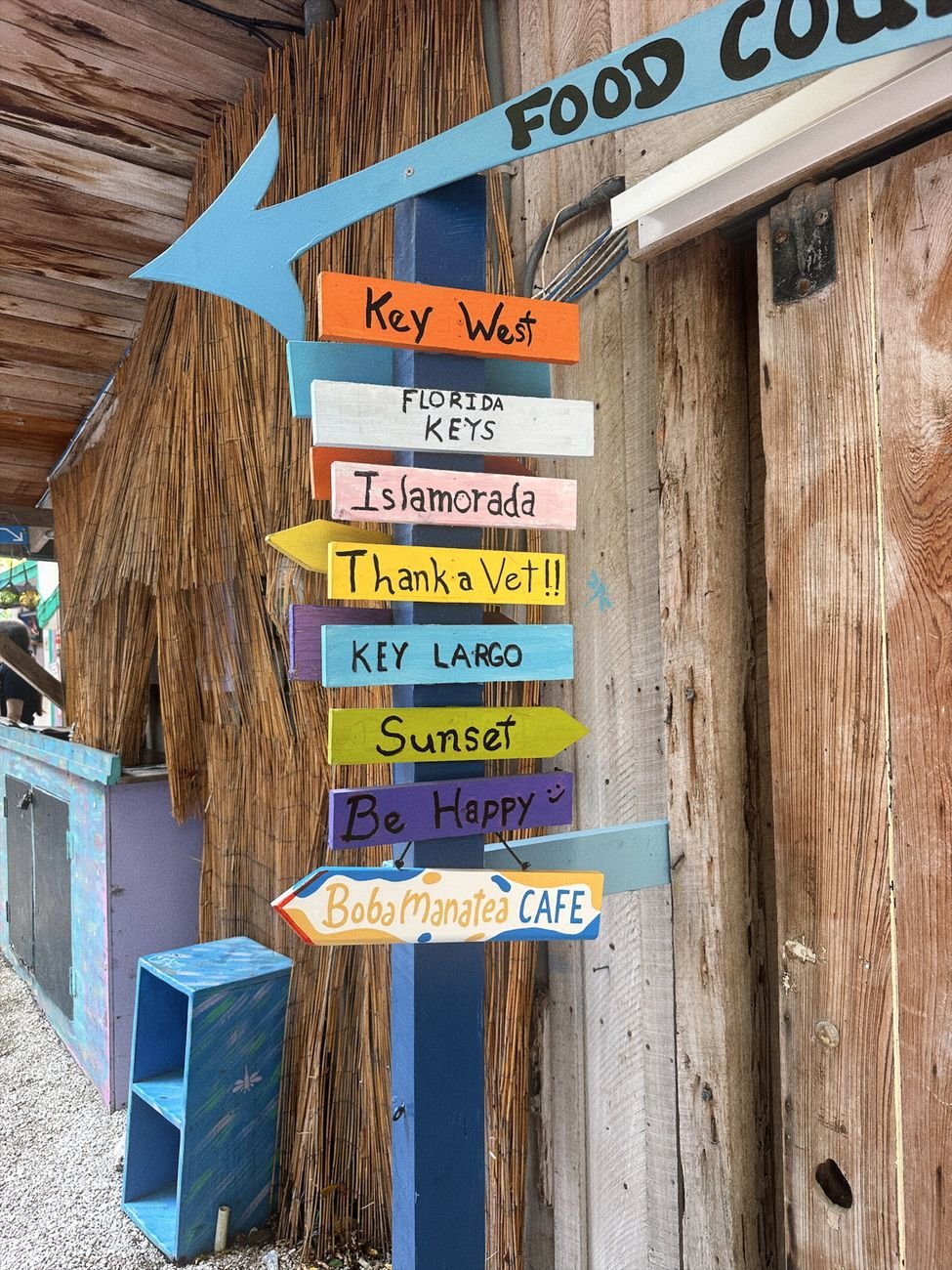 Fishing boats and docks in Islamorada in the Florida Keys
