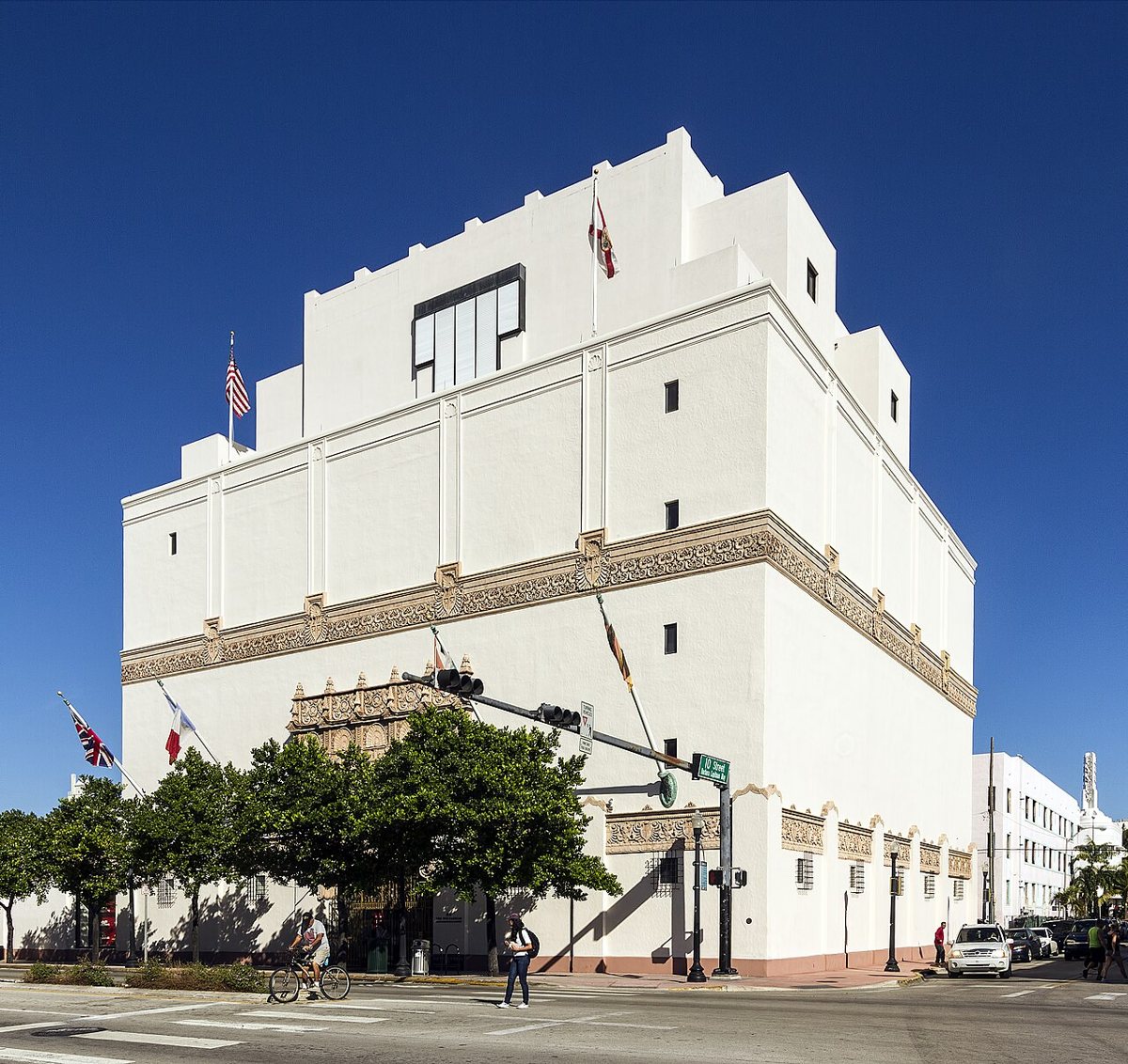 the Mediterranean Revival building exterior of the Wolfsonian-FIU in Miami Beach
